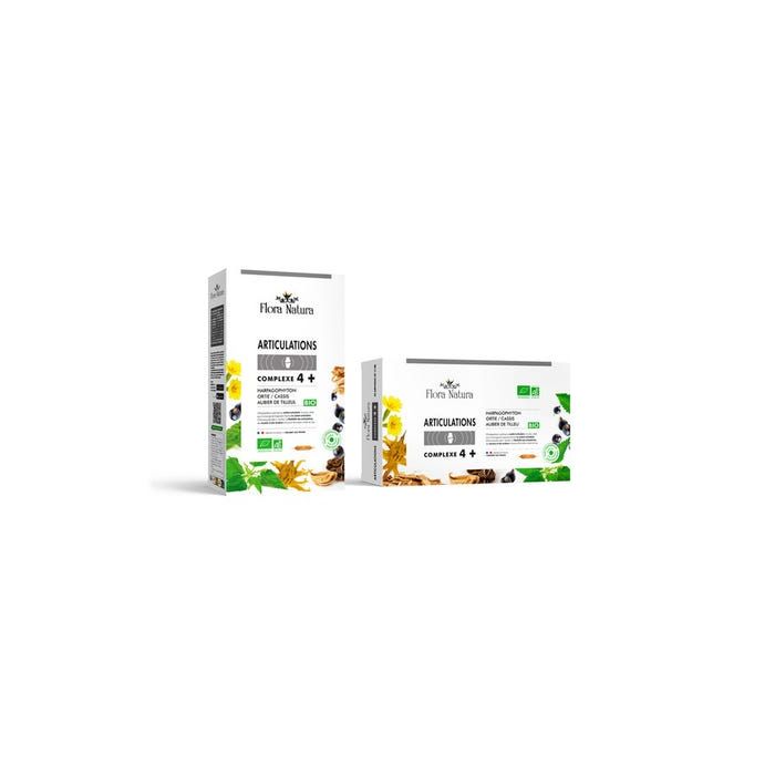 Complexe 4+ Articulation bio Flora Natura 20 ampoules
