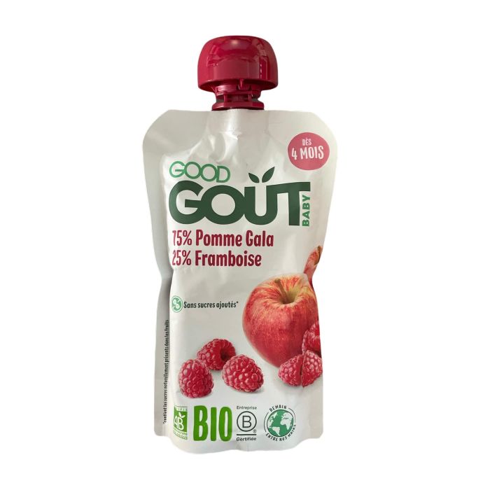 gourde pomme framboise goodgout 120g