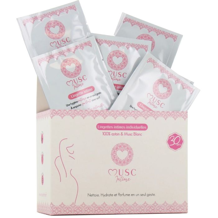 Lingettes Individuelles Musc Intime x30