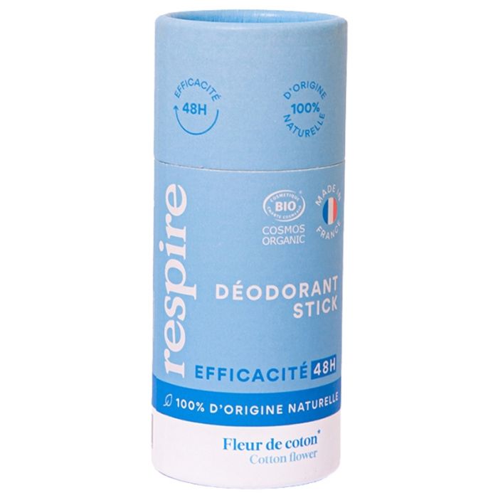 stick deodorant respire coton 50g