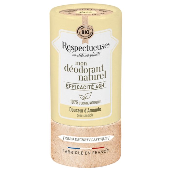 Naturel Déodorant Bio Respectueuse Amande 50g