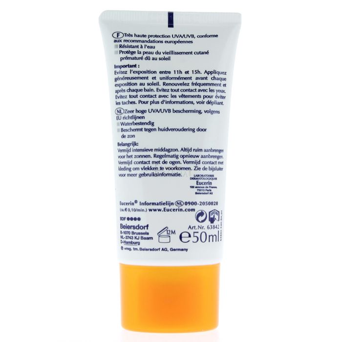 eucerin sun protection sensitive protect 50ml creme spf50