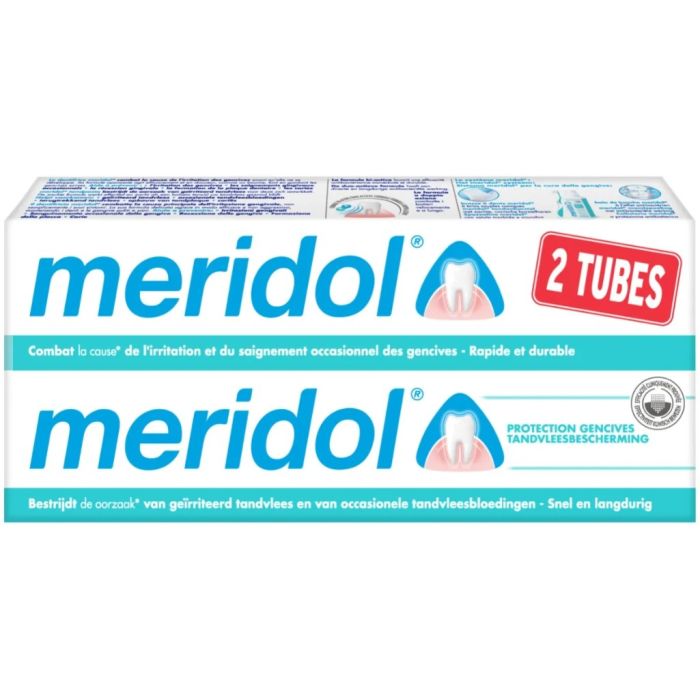 DENTIFRICE MERIDOL PROTECTION GENCIVES LOT DE 2X75ML