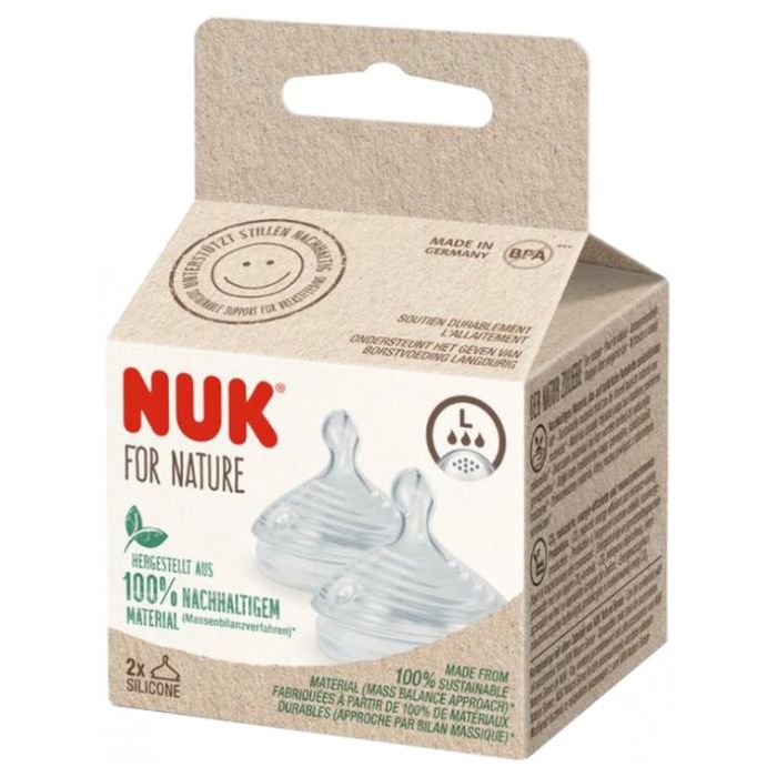 Tétines NUK Nature Sense Silicone Taille L - x2