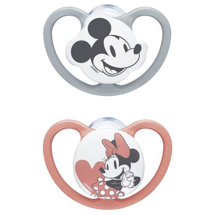 Minnie Nuk Space Sucette Silicone 6-18m X2