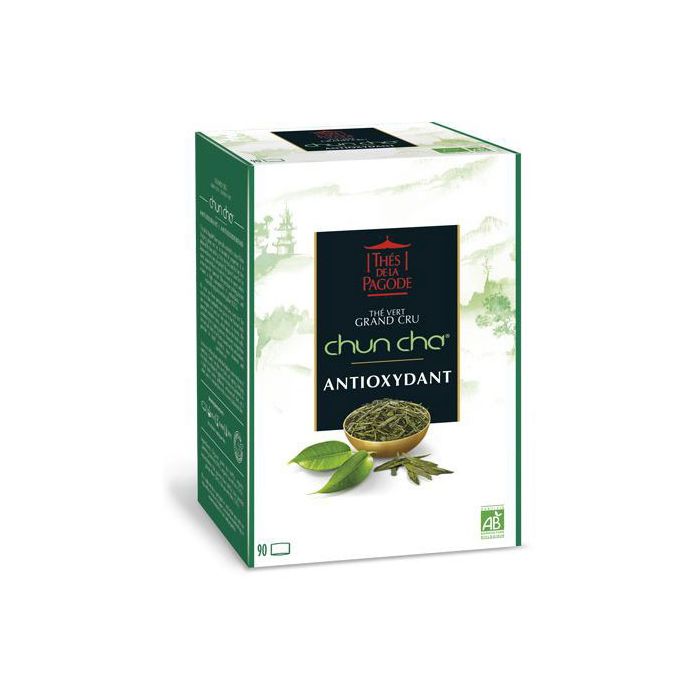 THES DE LA PAGODE - Thé Vert Chun Cha BIO - 90 sachets