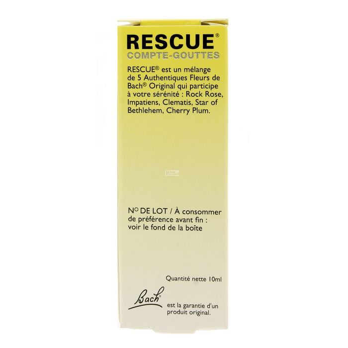 Compte Gouttes Fleurs de Bach Rescue 10ml
