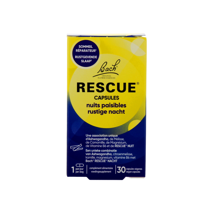 Capsules Rescue Nuit Fleurs de Bach