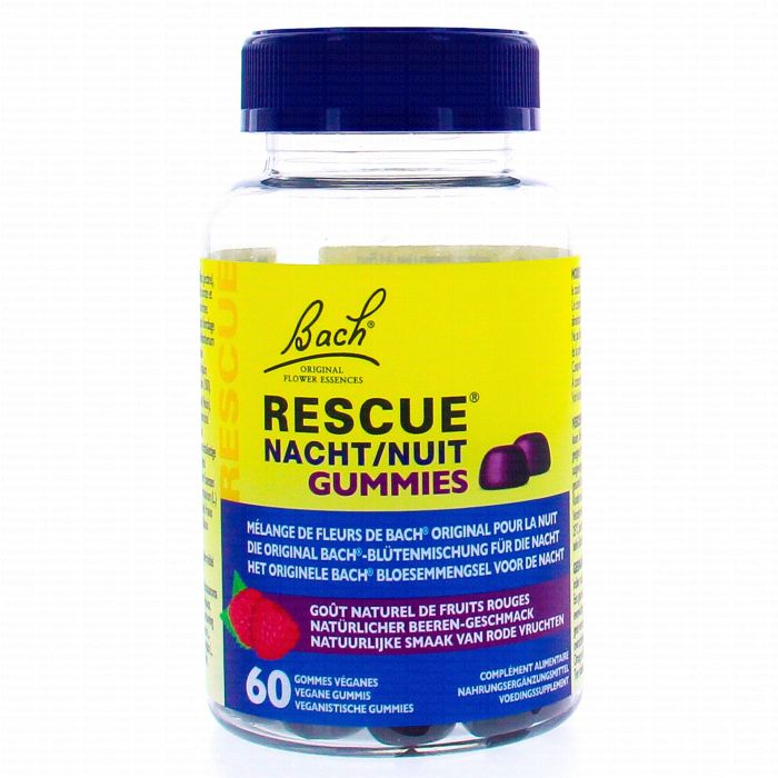 Rescue Gummies Nuit Goût Fleurs de Bach Fruits Rouges