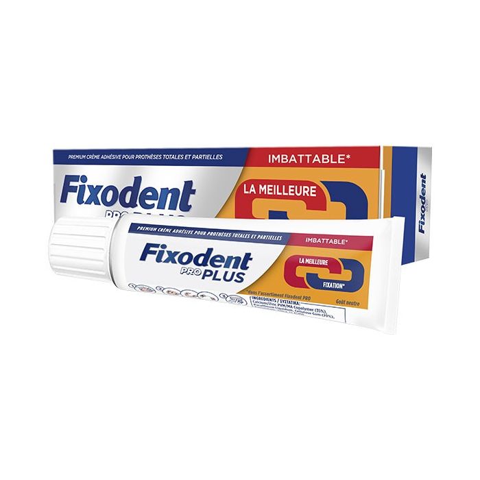 fixodent pro plus creme adhesive