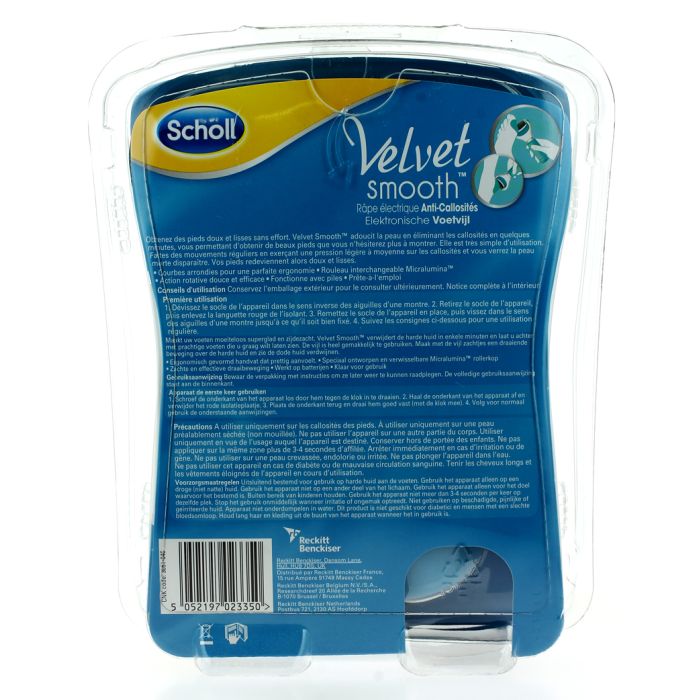 Scholl Velvet Râpe Électrique pour les Pieds 