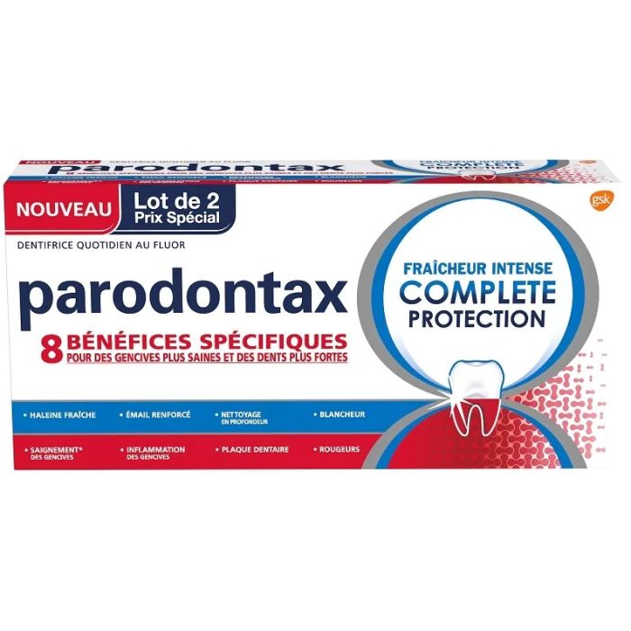 parodontax complete protection dentifrice 2x75ml