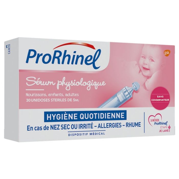 prorhinel serum physio 5ml x30prorhinel solution nasale 30 unidoses soulage protege nez