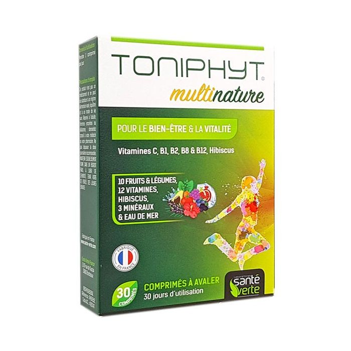 MULTINATURE BIEN-ETRE & VITALITE SANTE VERTE 30 COMPRIMES