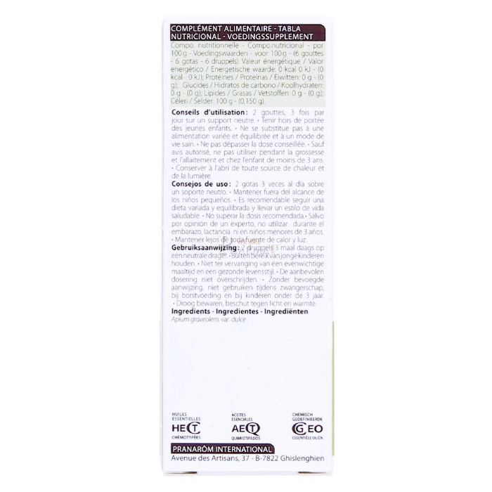 Pranarom huile essentielle celeri 10ml