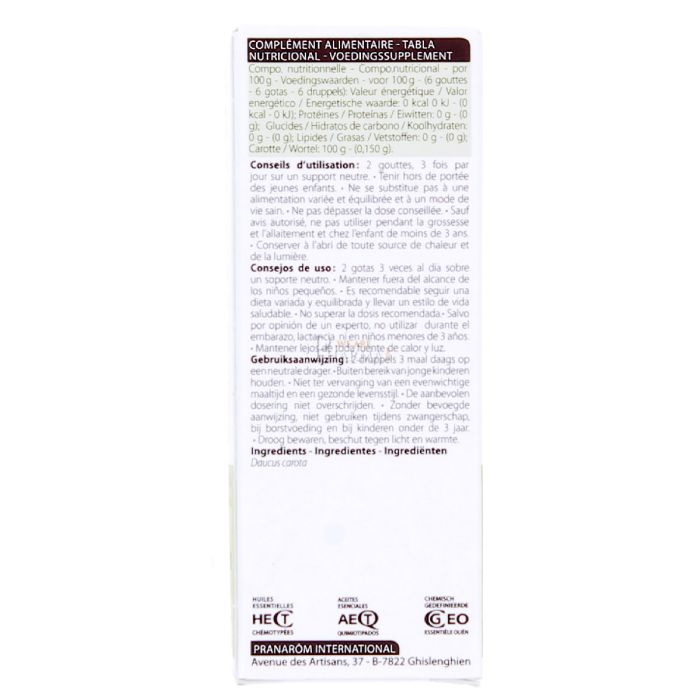 Huile essentielle carotte pranarom 5ml