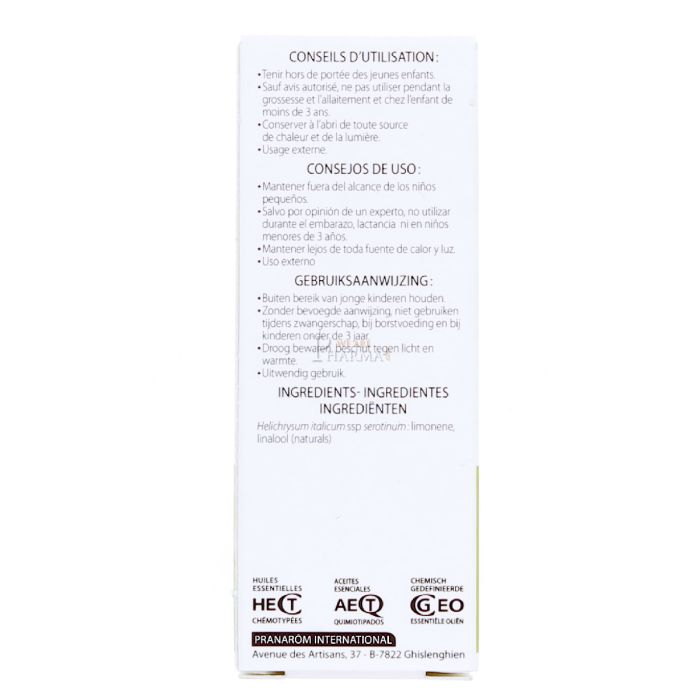 Huile essentielle immortelle pranarom 5ml