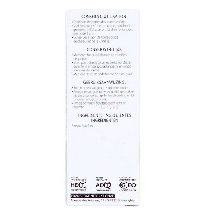 Huile essentielle verveine citronnee pranarom 5ml