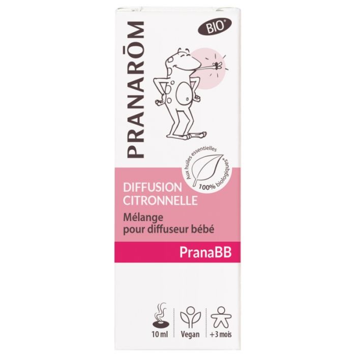 Diffusion Citronelle BIO pour Diffuseur 10ml Pranarom PranaBB