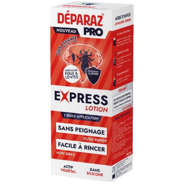 100ml Deparaz Pro Express Lotion Anti-Poux et Lentes
