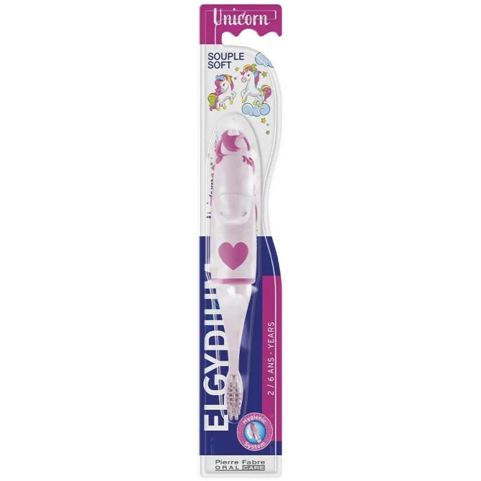 Elgydium Brosse à dents Kids 2/6 ans Licorne