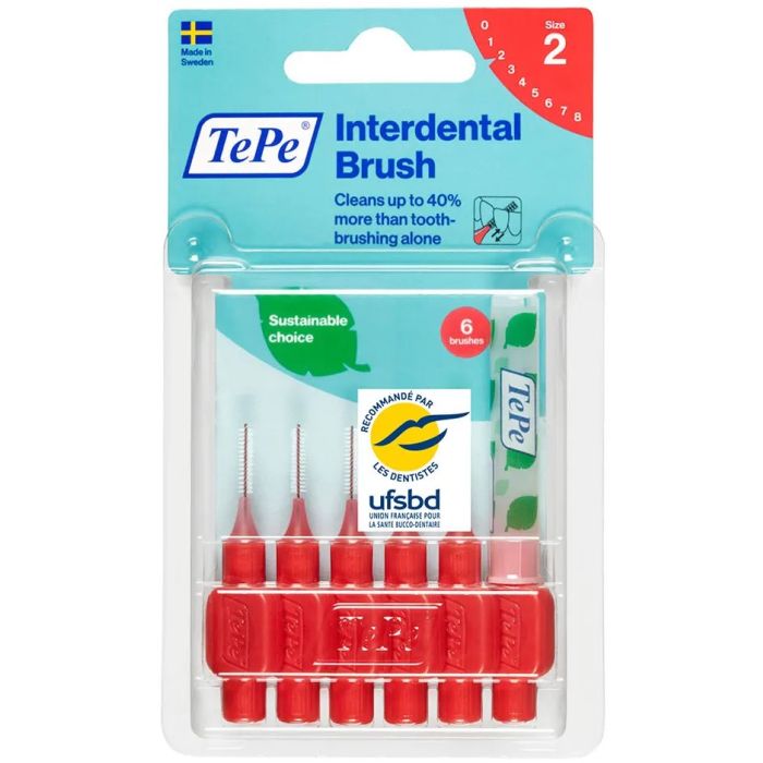 TEPE BROSSETTES INTERDENTAIRES 0,5MM ROUGE