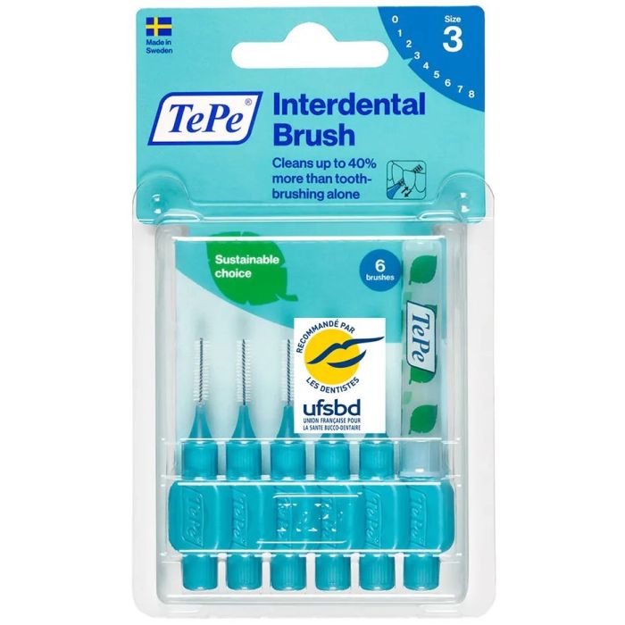 TEPE BROSSETTES INTERDENTAIRES 0,6MM BLEU