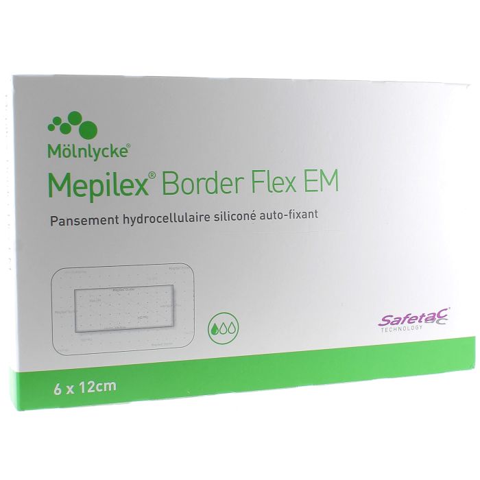 mepilex border em 6x12 cm x10 Pansement Hydrocellulaire