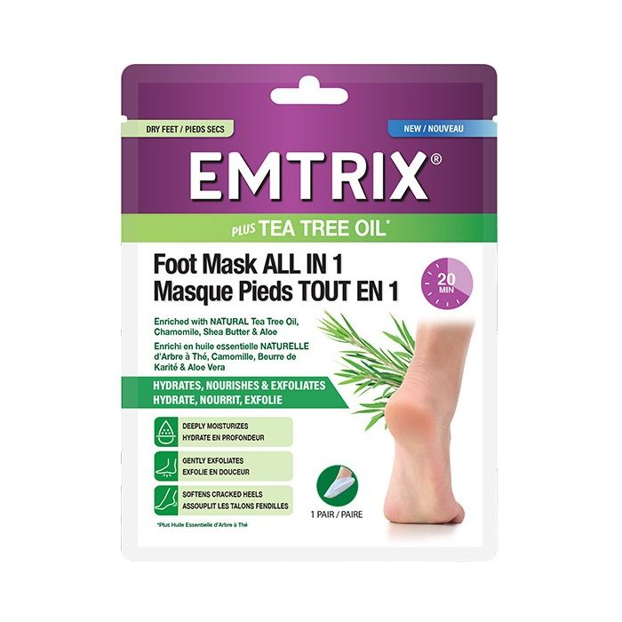 1 paire Masque Pieds Emtrix