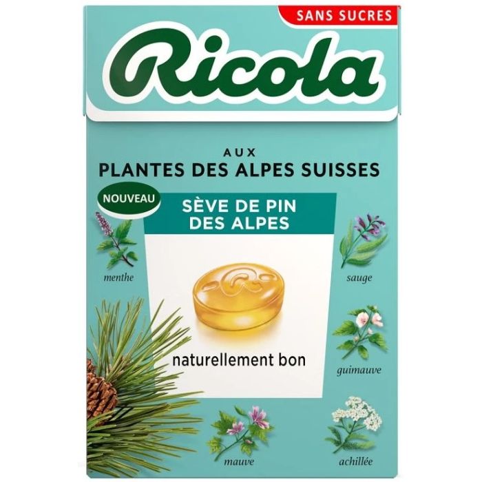 Bonbon Sans Sucres Ricola Seve de Pin 50g