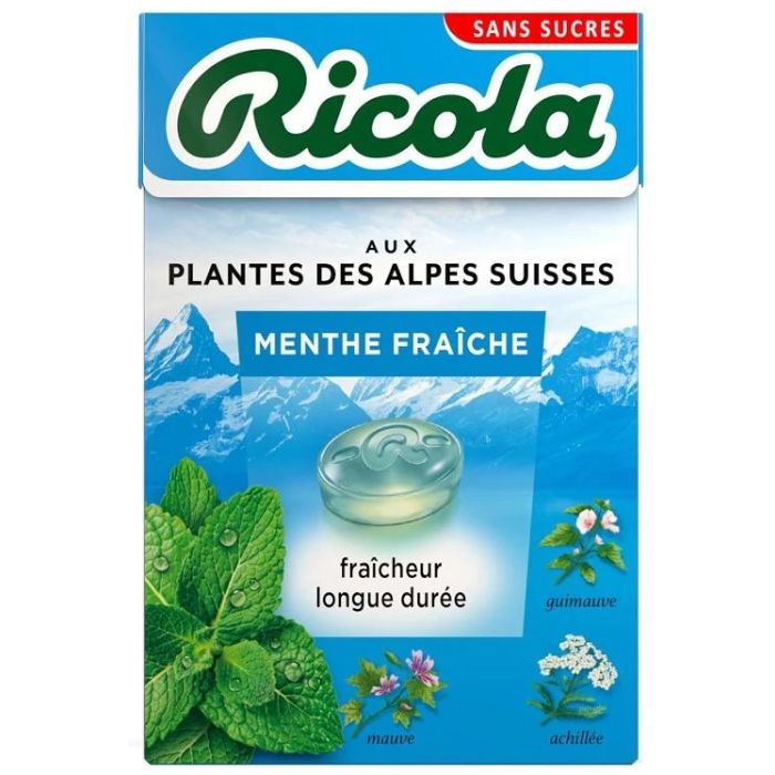 Ricola Bonbons Sans Sucres Menthe des Glaciers 50g