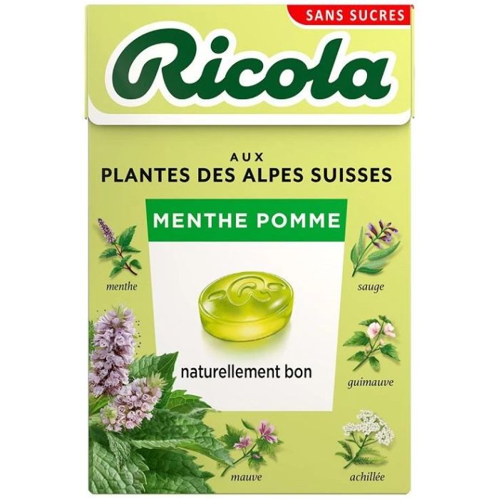 Ricola Bonbons Sans Sucres Pomme 50g