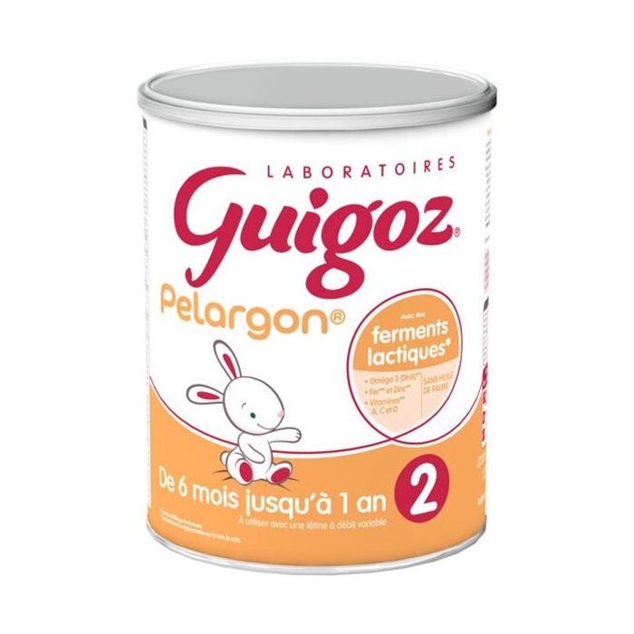 GUIGOZ Pelargon 2 Lait en Poudre 800g