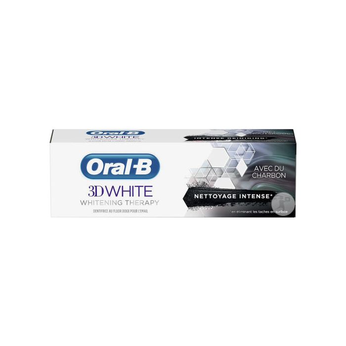 oral b dent 3d white au charbon 75ml nettoyage intense