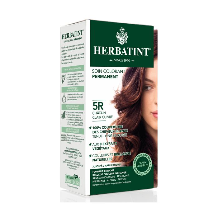 HERBATINT SOIN COLORANT PERMANENT CHATAIN CLAIR CUIVRE 5R