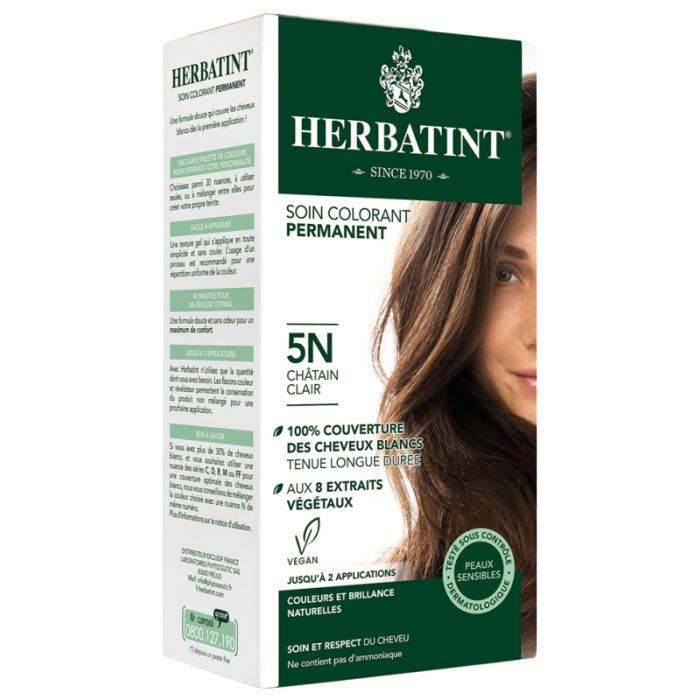 HERBATINT SOIN COLORANT PERMANENT CHATAIN CLAIR 5N