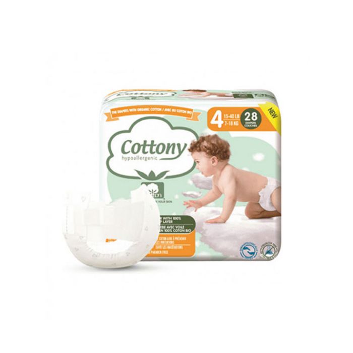 COTTONY Couche T4 (7-18kg) BIO x28