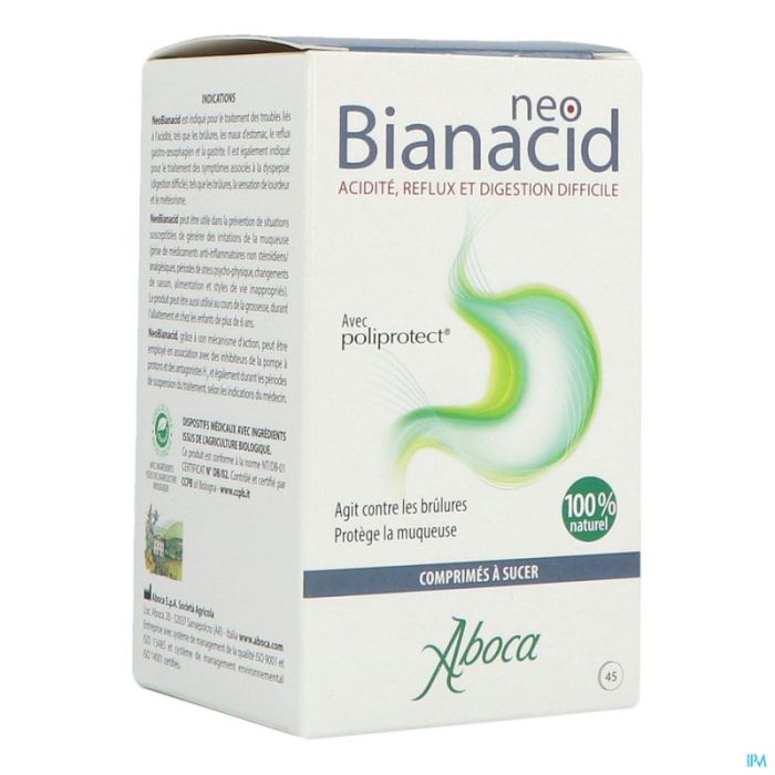 Neobianacid 45 comprimes a croquer d'aboca