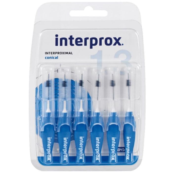 INTERPROX CONICAL BROSSETTES INTERDENTAIRES 1,3MM BLEU