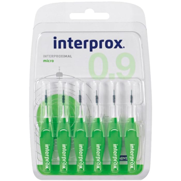 INTERPROX MICRO BROSSETTES INTERDENTAIRES 0,9MM VERT