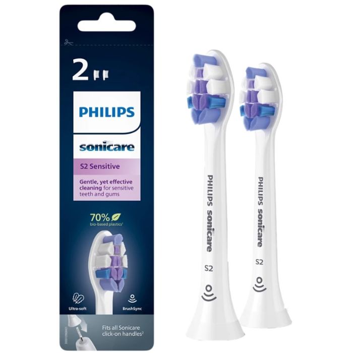 Philips Têtes de Recharge Sensitive Sonicare x2 pour brosse à dents électrique