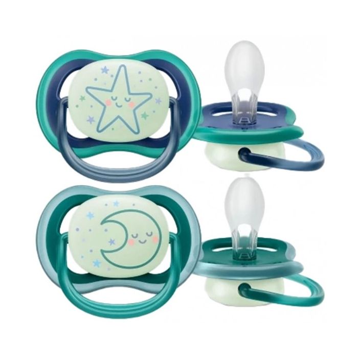 Ultra Air Avent Sucette Nighttime Anatomique 6-18 Mois X2