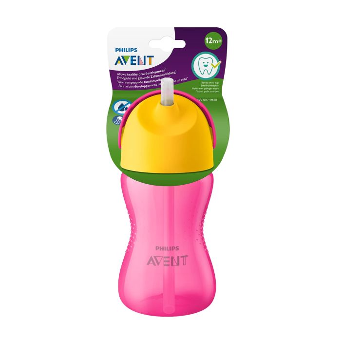 Avent Tasse Paille 300Ml Rose