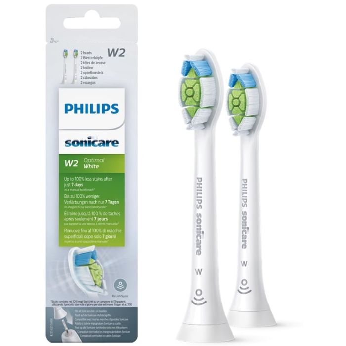Philips Têtes de Recharge W2 Sonicare Optimal White x2