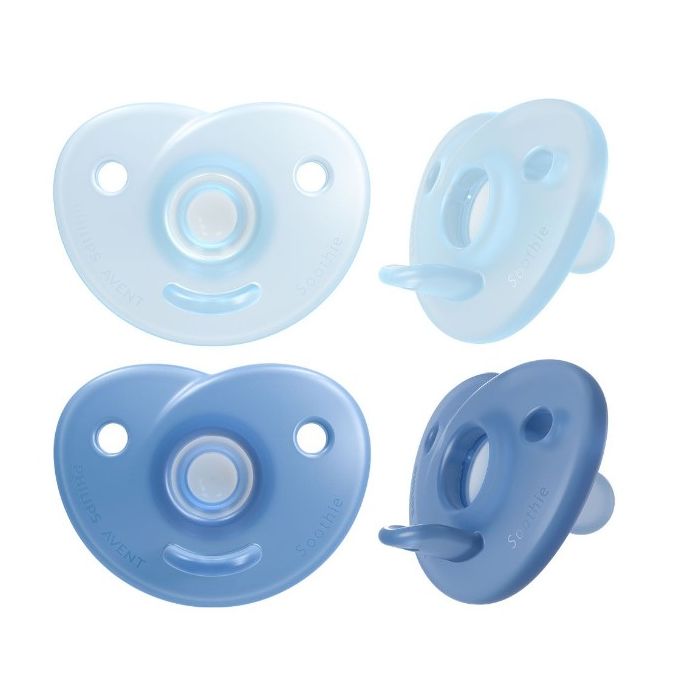 Orthodontic Soothie Avent Sucette 0-6m Bleu x2