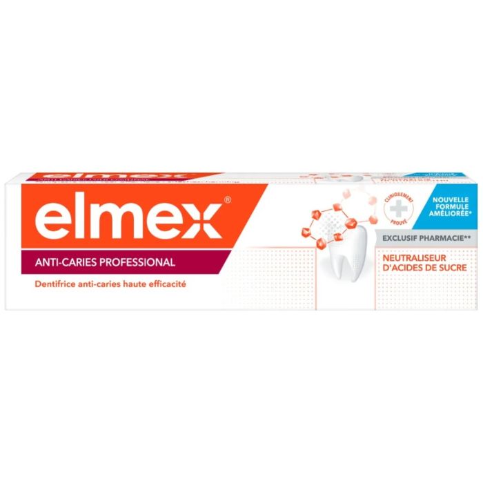 elmex professional dentifrice anti caries 75ml