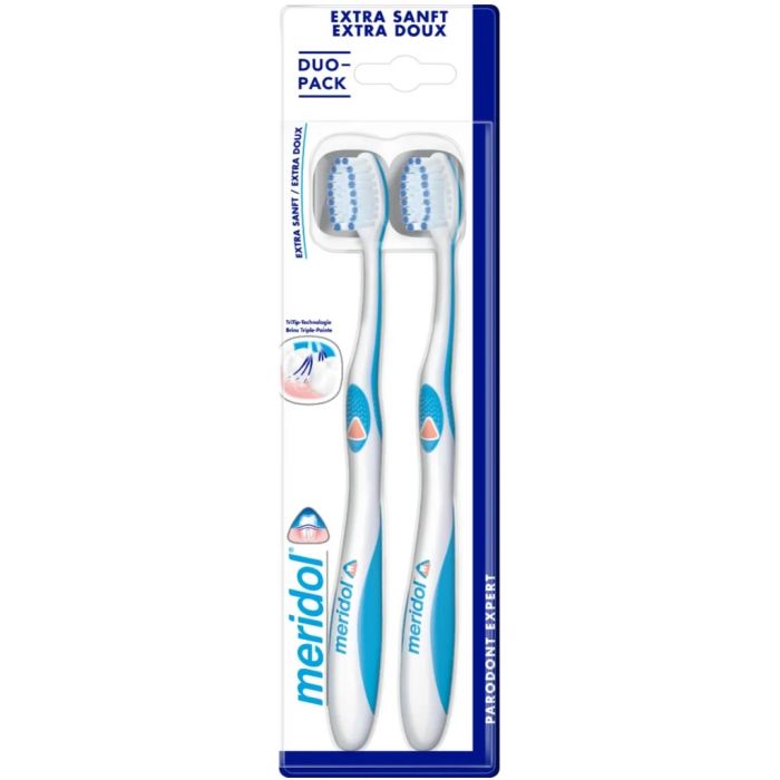 meridol parodont expert brosse a dents x2 extra douce