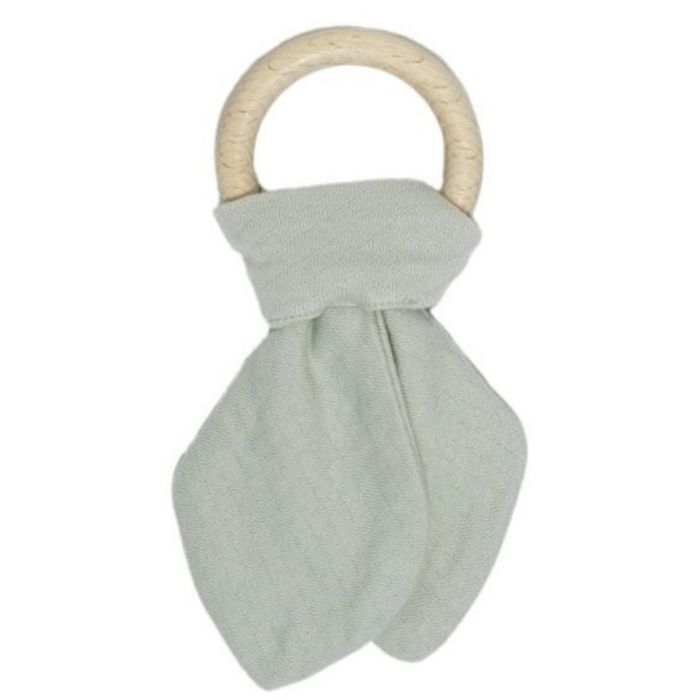Anneau Câlin Menthe Mystique en Bois pour Dentition Snoozebaby