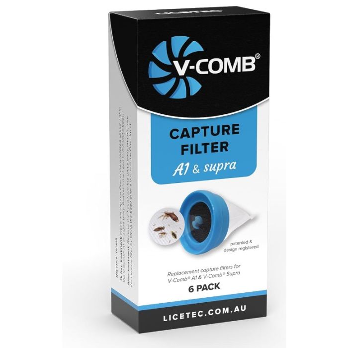 V-Comb Supra A1 aspirateur à poux x6 filtres Jetables