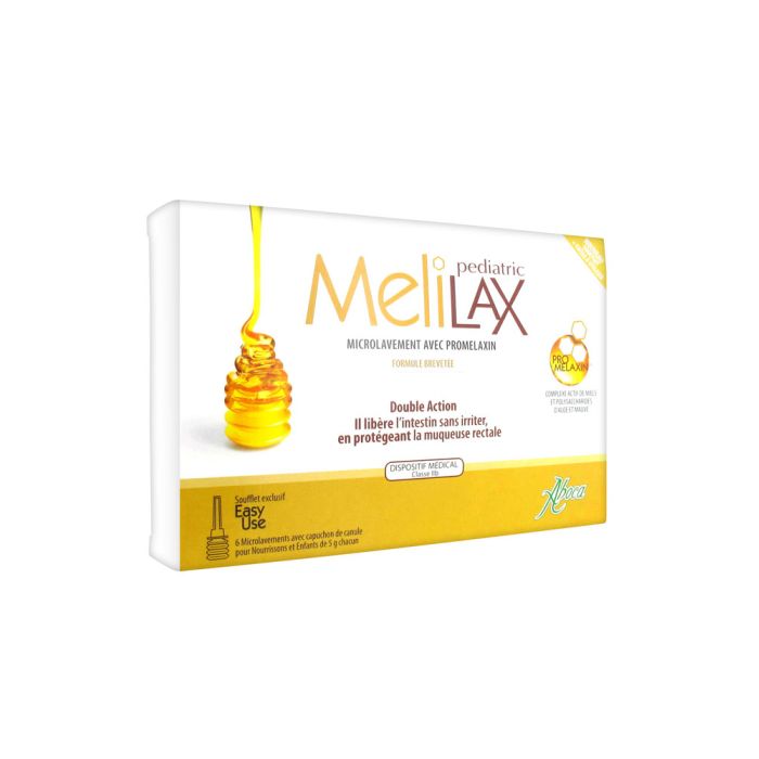 Aboca Melilax Pediatric 6 Microlavements pour Nourrissons et Enfants